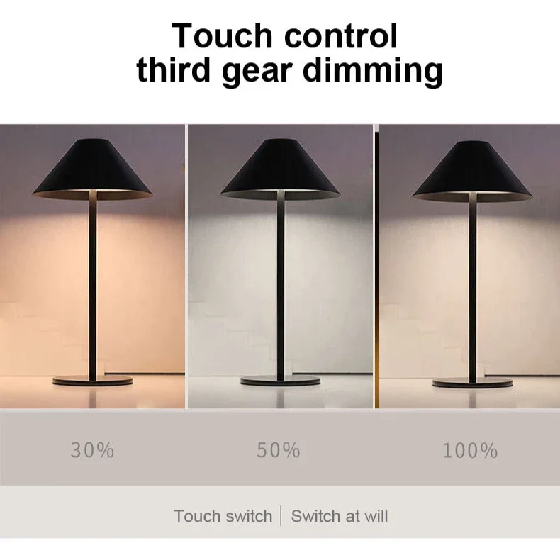 Touch Mushroom Nightlight LED Desk Lamp Bedroom Bedlight Dining Bar Decoration Charging Atmosphere Light Led Lights