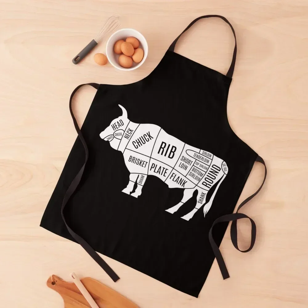 

Meat Cuts For Butcher Apron beauty master carpenter Chef jacket men Kitchen New 2022 Year Apron