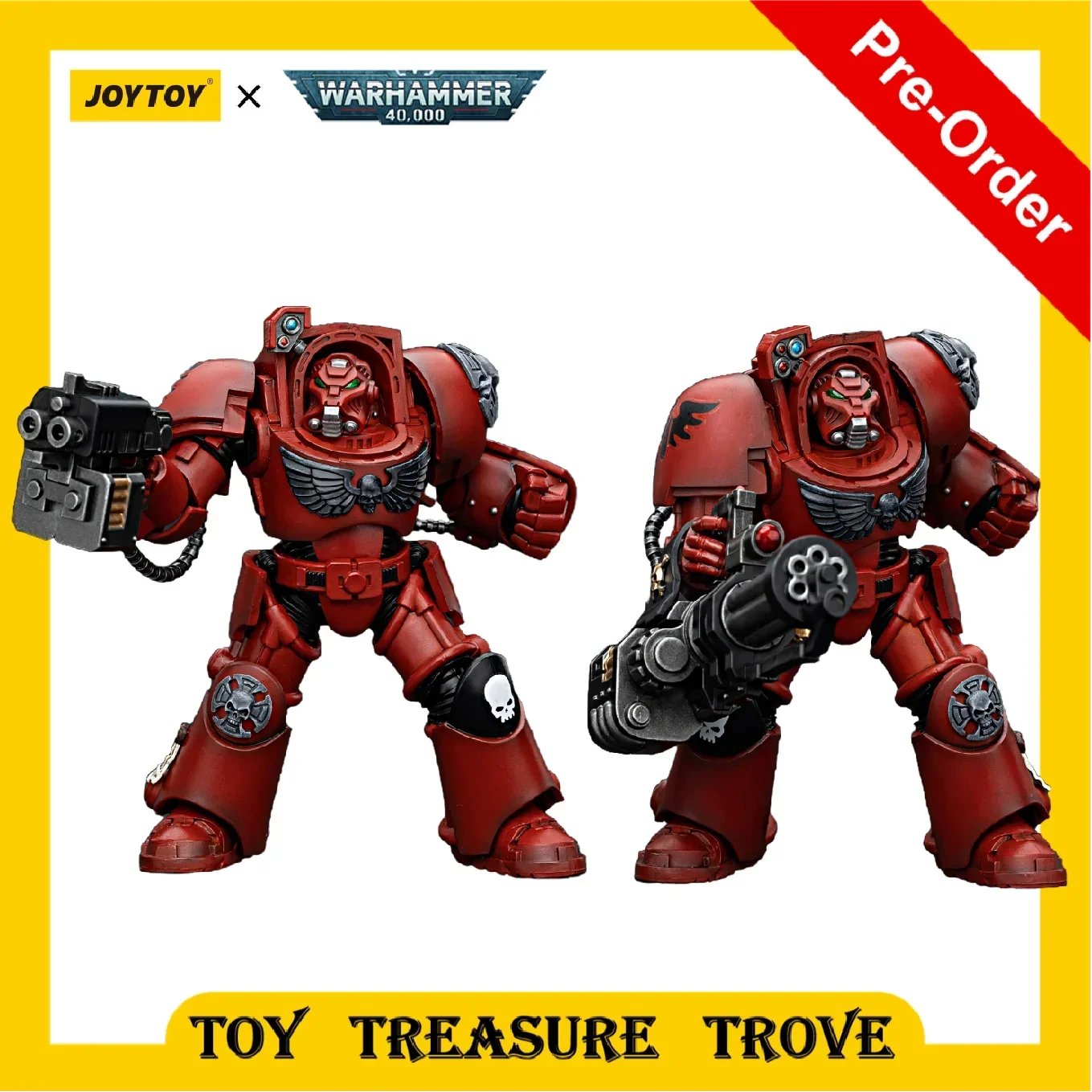 

[Pre-Order] JOYTOY 1/18 Action Figure Warhammer 40K Blood Angels Terminator Squad Anime Military Model Toy