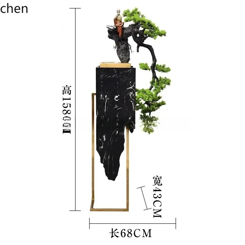 BJ-12 new Chinese welcome pine rockery landscape flowing water floor circulating water fountain living room office ornament
