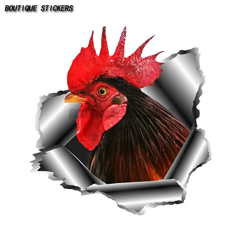 

Car Stickers 3D Rooster Truck Windshield Bumper Motorcycle Helmet Automobiles Vinyl High Quality KK Cover Scratches Decals