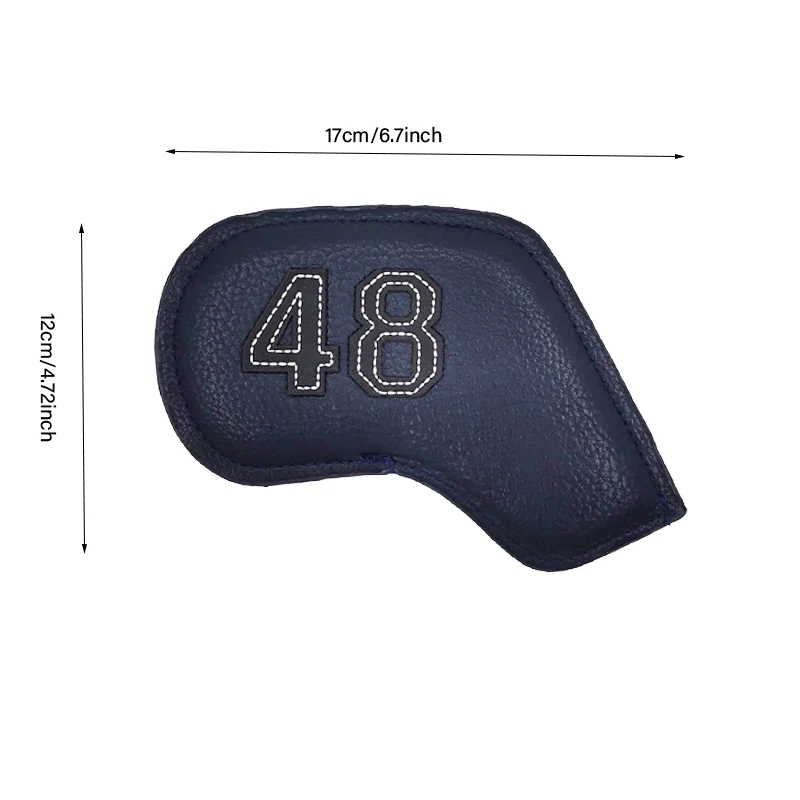 Color Digital Gradient Golf Sand Cover Leather Golf Iron Cover Golf Ball Angle Dug Head Protection Sleeve Golf Club Head Cover