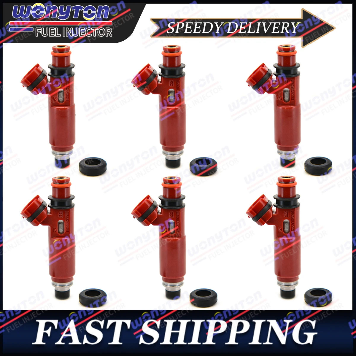 

6Pcs Fuel Injectors MD357267 For 2001-2002 Mitsubishi Montero 3.5L V6 195500-3970