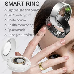 For Samsung Galaxy Smart Ring Gesture Control TikTok Selfie Heart Rate Sleep Monitoring Smartring Men Women Multiple Sport Modes