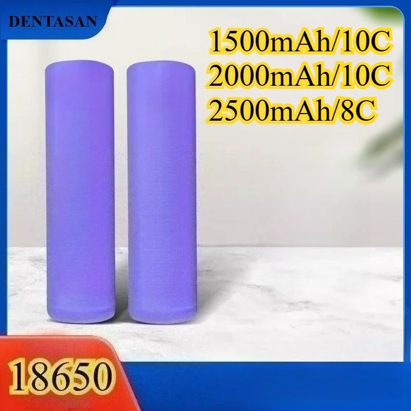 

1500mAh/10C 2000mAh/10C 2500mAh/8C 3.7V 18650 Lithium Battery Suitable for Facial Cleanser Neck Hanging Fan Camping Light
