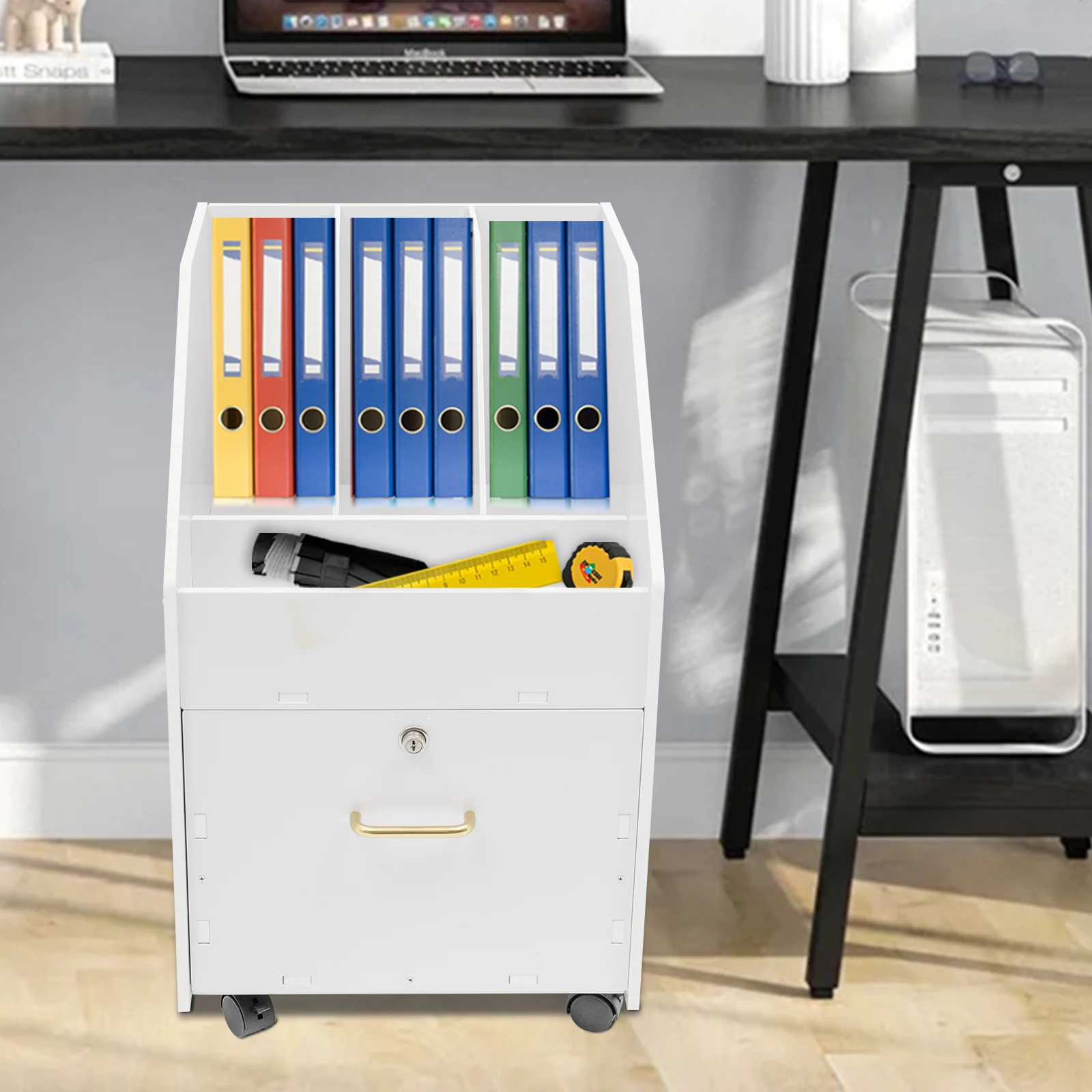 

Rolling File Cabinet, File Holder, File Organizer with Wheels