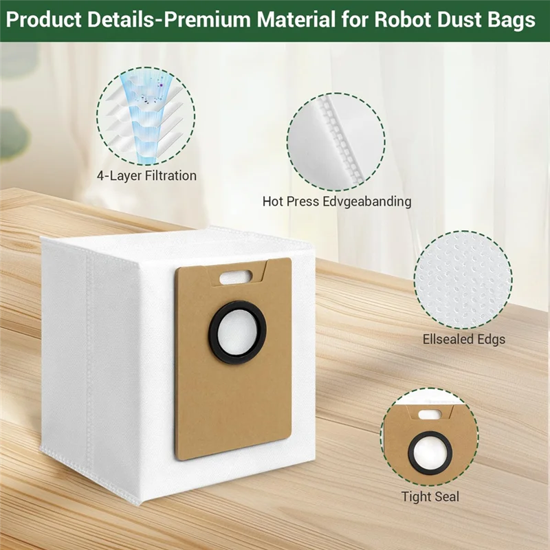 A09G-Dust Bags For Tapo RV30 Max Plus RV20 Max Plus RV20 Max Plus Dust Bags Vacuum Bags
