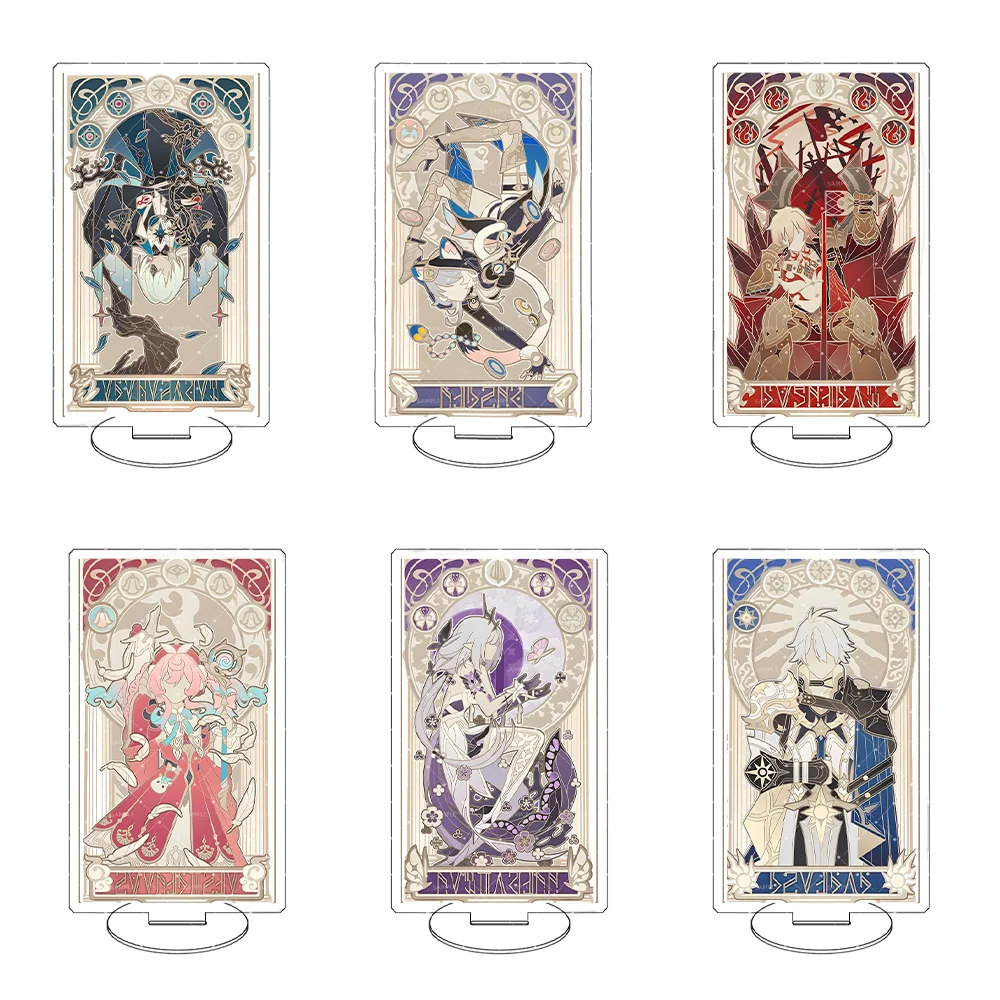 

Game “Honkai: Star Rail” 15cm Acrylic Stand Kafka & Silver Wolf，Desktop decoration Fans collection display Birthday Present