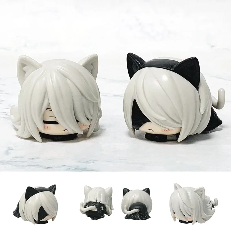NieR: Automata Q Versione Bambole Modello in PVC Giocattoli Figura Anime Decorazione da scrivania Modello Figurine carine Ornamenti Regali creativi Accessori