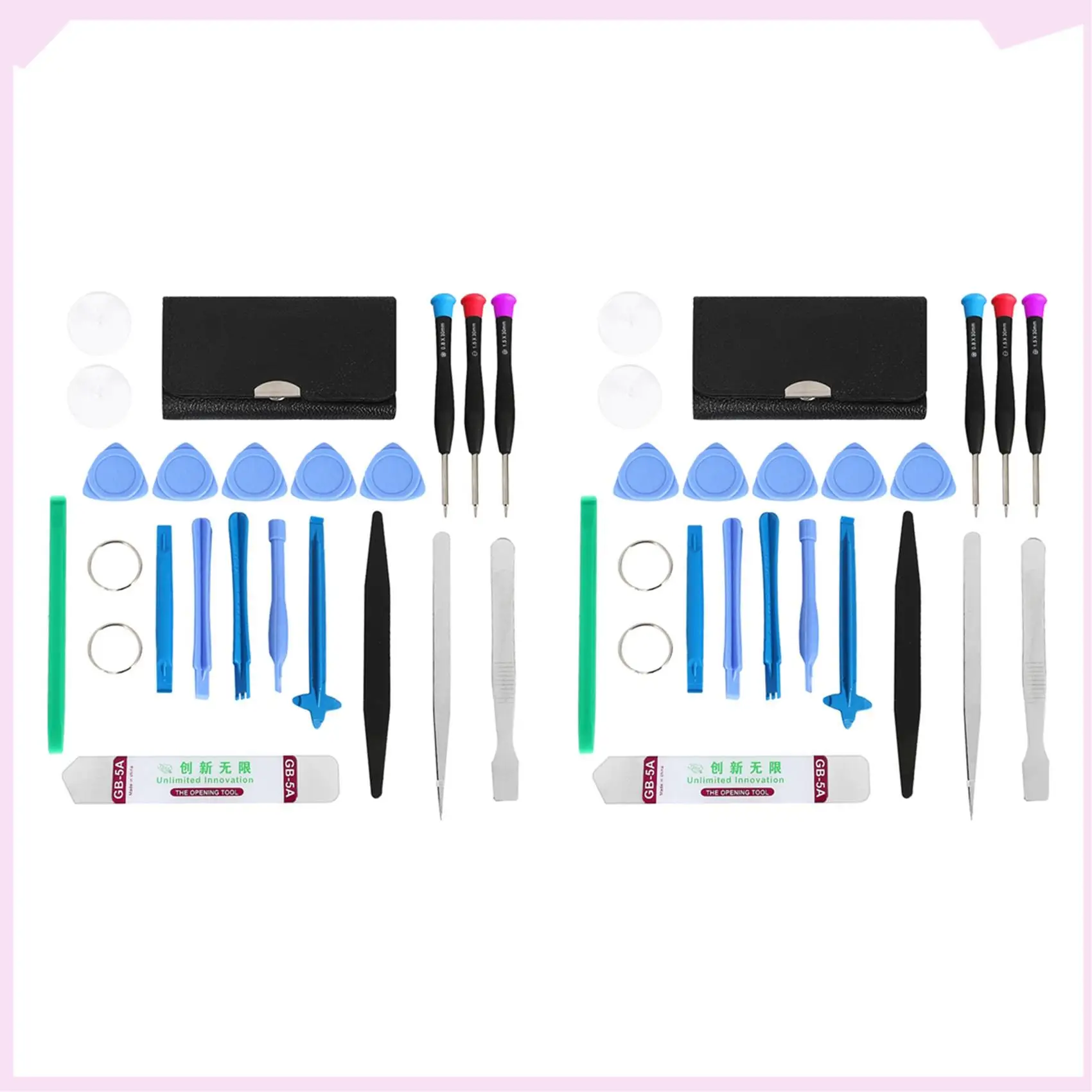 B24B 2X 45 In 1 Kit Alat Perbaikan Ponsel untuk Iphone 7/ 7Plus/6S/6/5S/5/4S 4 Ipad Xiaomi Tablet PC Mainan Kecil Set Peralatan Tangan