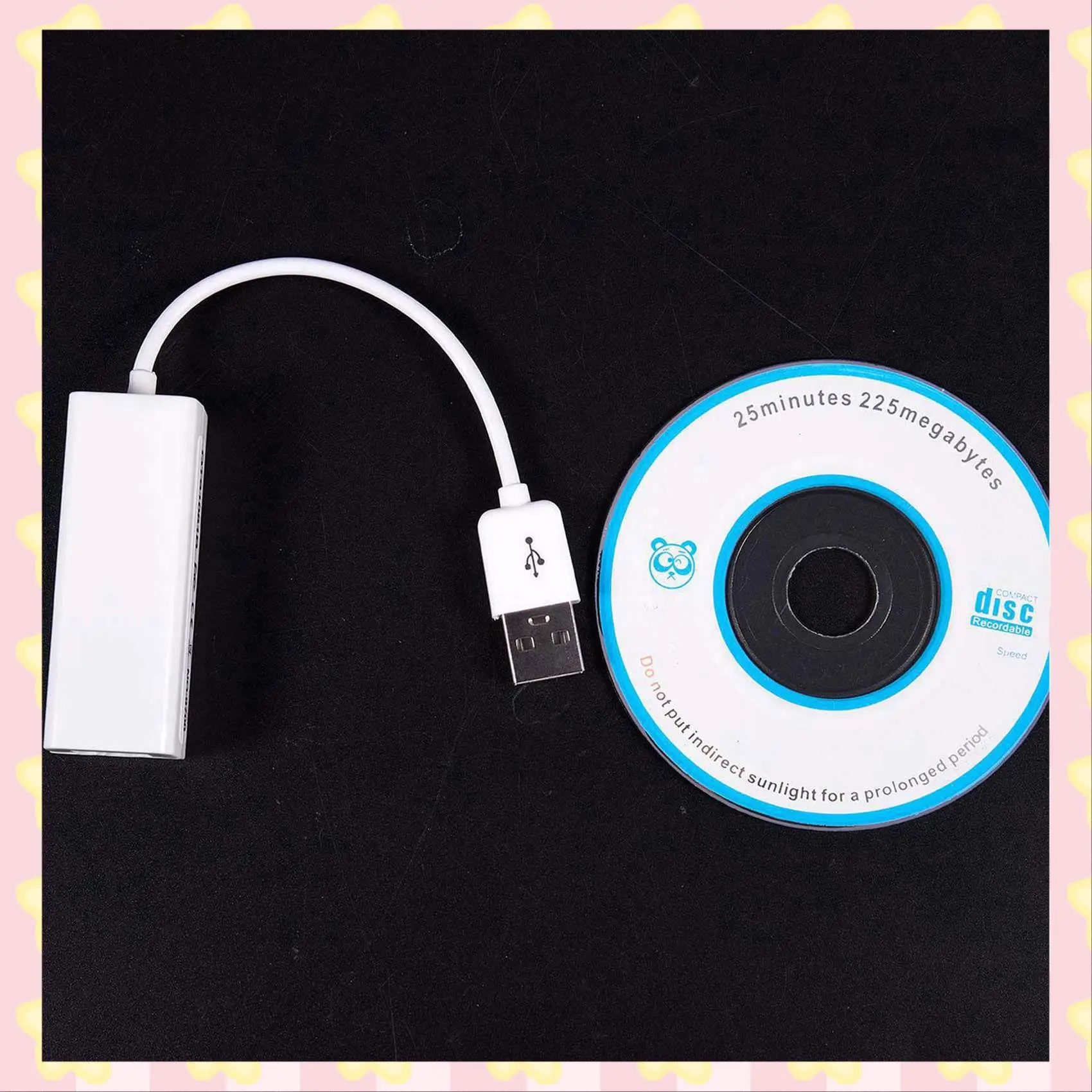 Сетевой адаптер AB51 2X USB 2.0 к RJ45 LAN Ethernet для ноутбука Mac Air