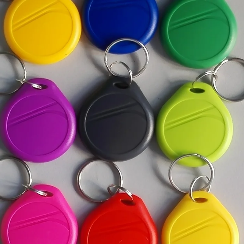 UID RFID Tag Keychain, bloco gravável, 1K S50, 13,56 MHz, ISO14443A, usado para copiar cartões, 5pcs