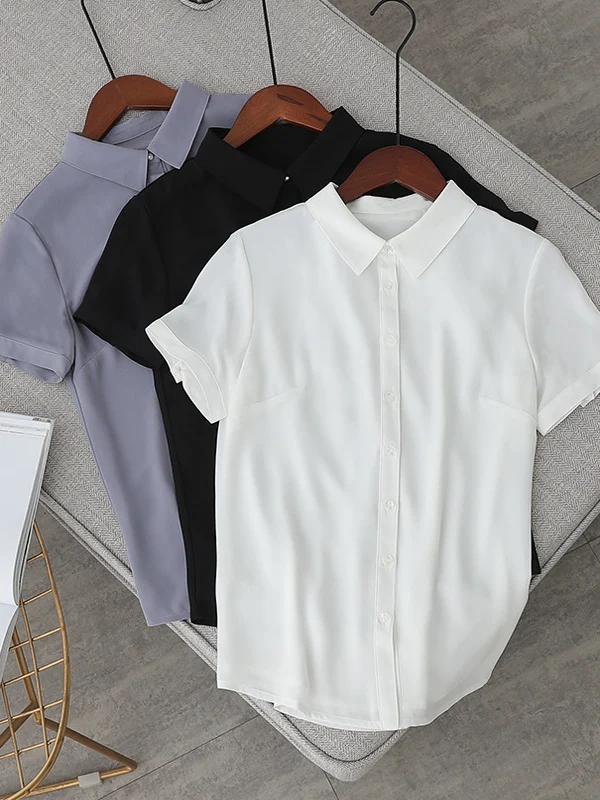 

Женский облегающий шифоновый топ с квадратным воротником ort Sve, двухслойный дышащий летний профессиональный наряд, драпированный топ