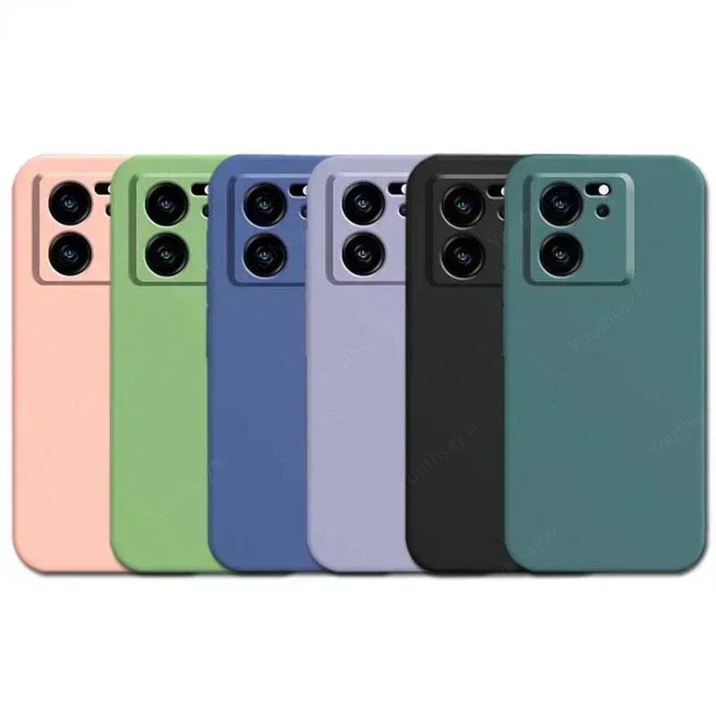 For Xiaomi 13T Pro Case Xiaomi 13T 12T 13 Pro Cover Funda Coque Soft Original Liquid Silicone Phone Case Xiaomi 13T Pro