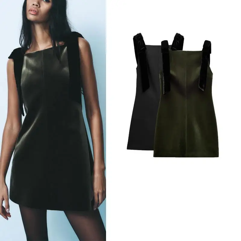 

Spring New Arrival Women's Dr Velvet Knot ort Gown High Waist Svel Polyester Fiber Sexy Sle H-ape