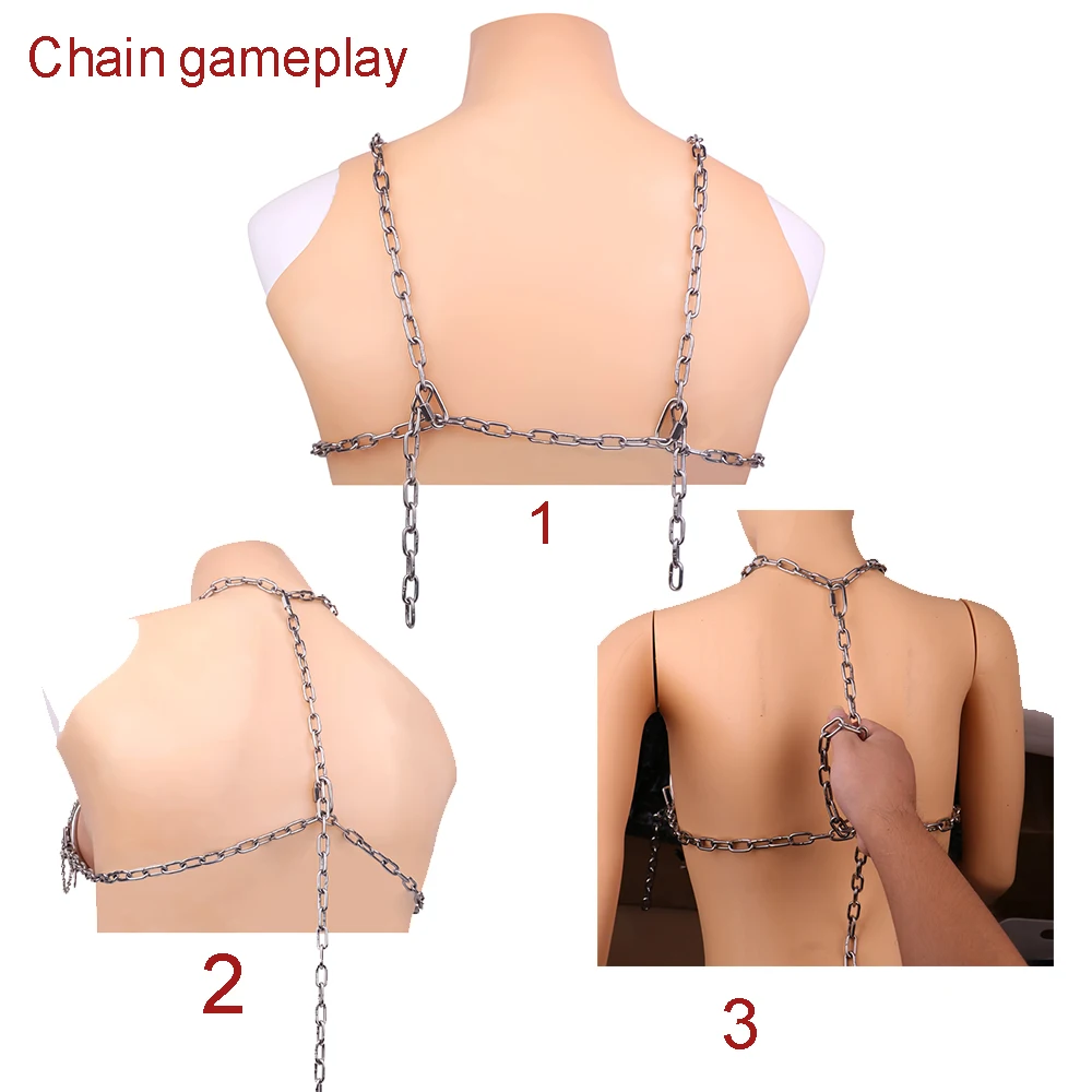 QKKQ Women Hollow Metal Breast Cover With Nipple Clamp Nipples Covers Female Chest Hood Papilla Bondage BDSM Sex Toys For Couple