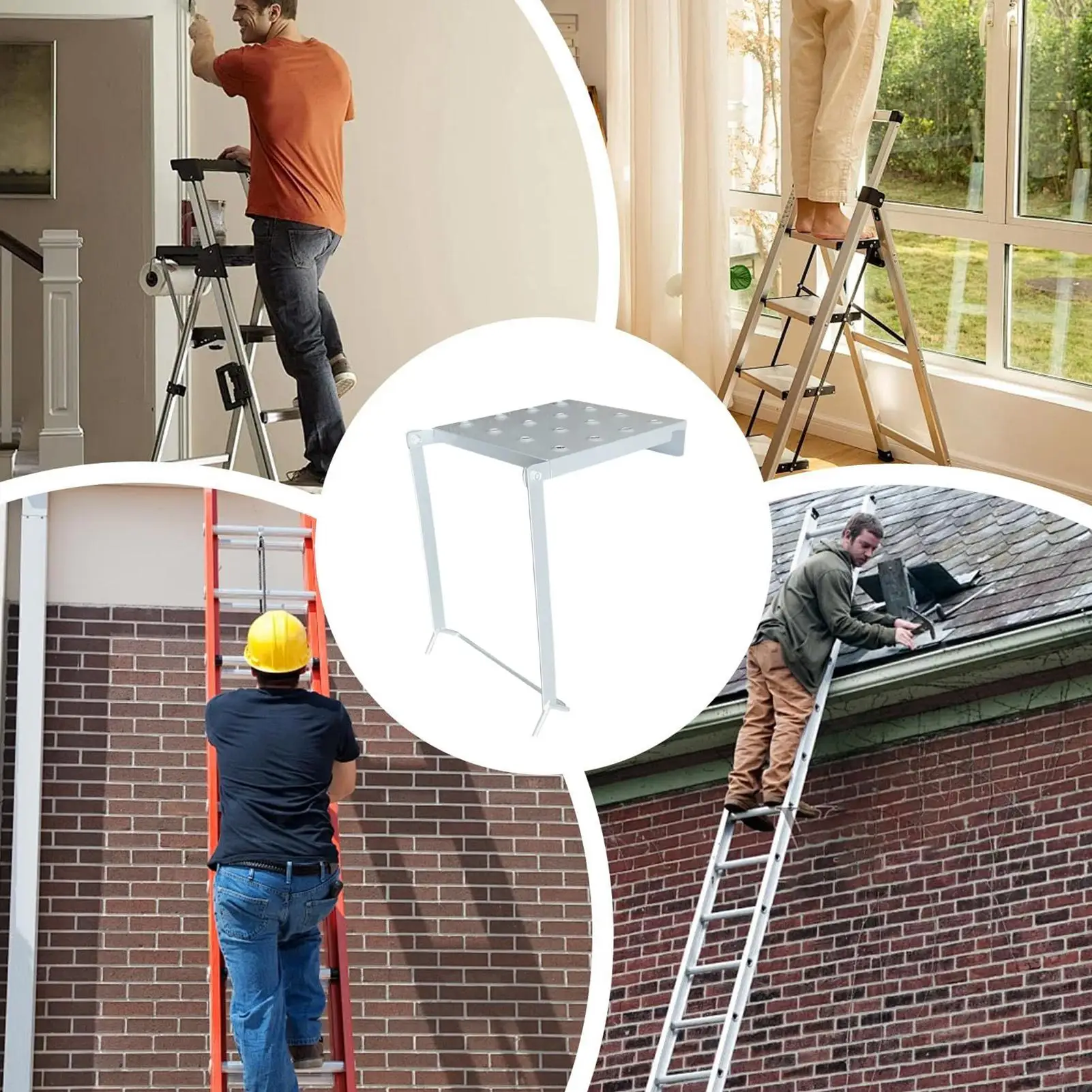 Стремянка, сверхмощная регулируемая складная противоскользящая лестница для домашнего инструмента, стремянка для ландшафтного дизайна сада, открытого двора