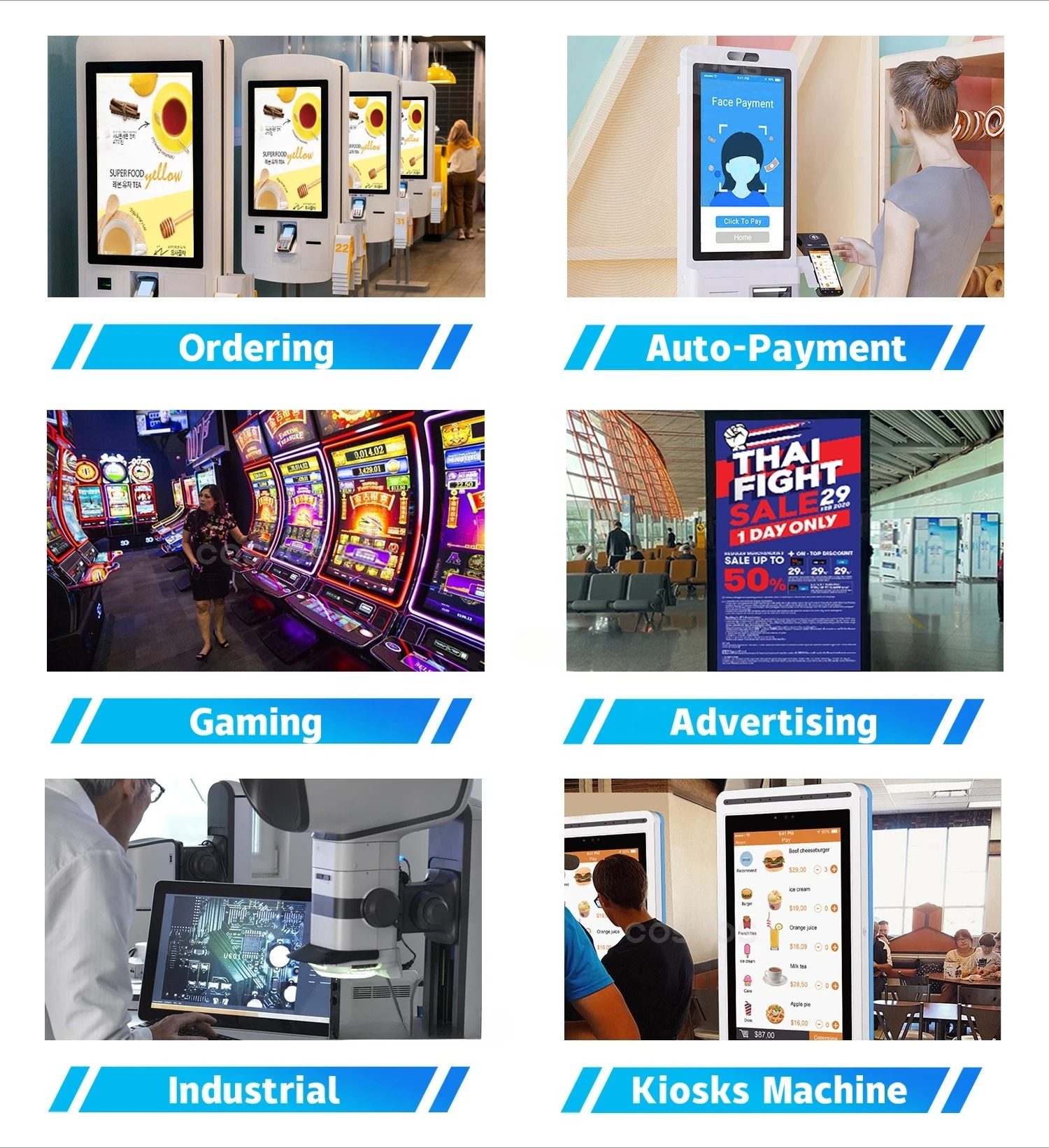 発光ダイオード（LED）ハローディスプレイ搭載ゲーミングキオスク、19、21.5、23.6、27、32、43、55インチ、静電容量式縦型スキルゲーミングキオスクタッチスクリーン