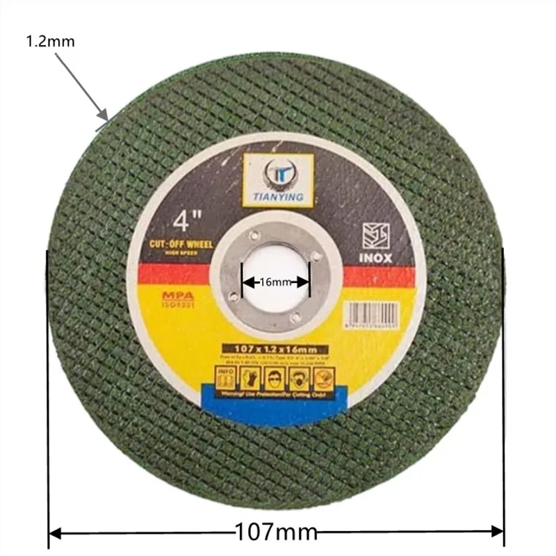 4Inch 107mm Grinding Wheel Inner Diameter 16mm Grind Disc Cutting Round Disc For 100mm Angle Grinder