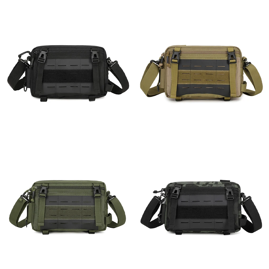 Riñonera táctica, bolsa deportiva elegante y ajustable para actividades al aire libre, compacta multicapa