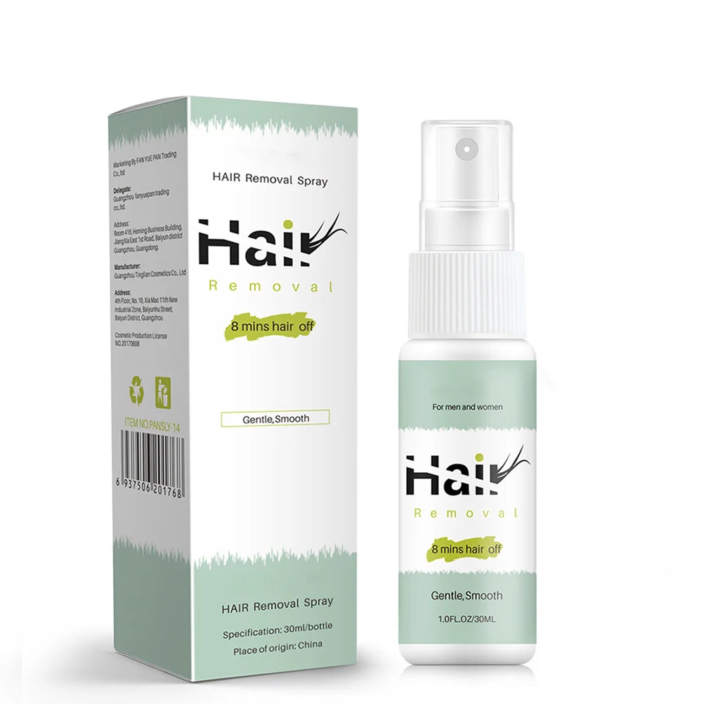 

Gentle Moisturizing Hair Removal Spray Nourishing Depilatory Fluid for Body Arm Leg Underarm Pain-Free Hair Removal Treatment