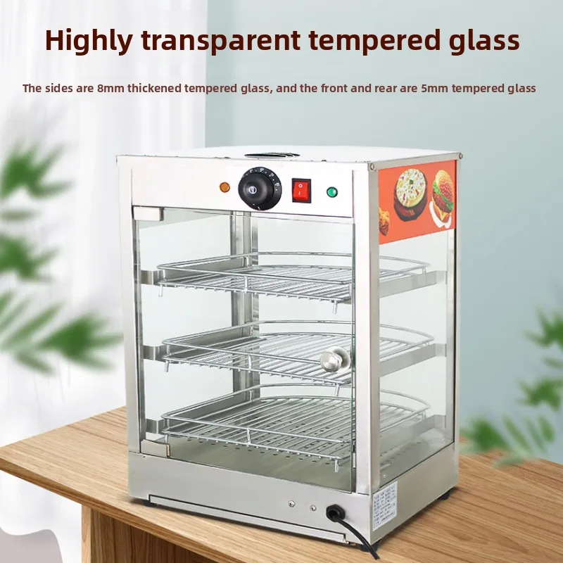 LH thermal insulation cabinet egg tart incubator small bread display cabinet desktop food heating display cabinet