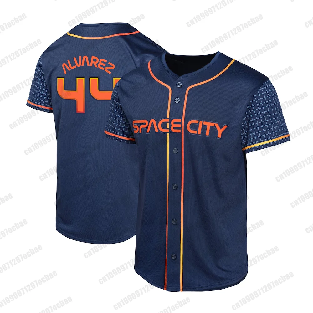 2024-25 Mens Astros Yordan alez Baseball Jersey Kids Adult Tops Summer Boys Training Jersey traspirante Quick-dry Uniform