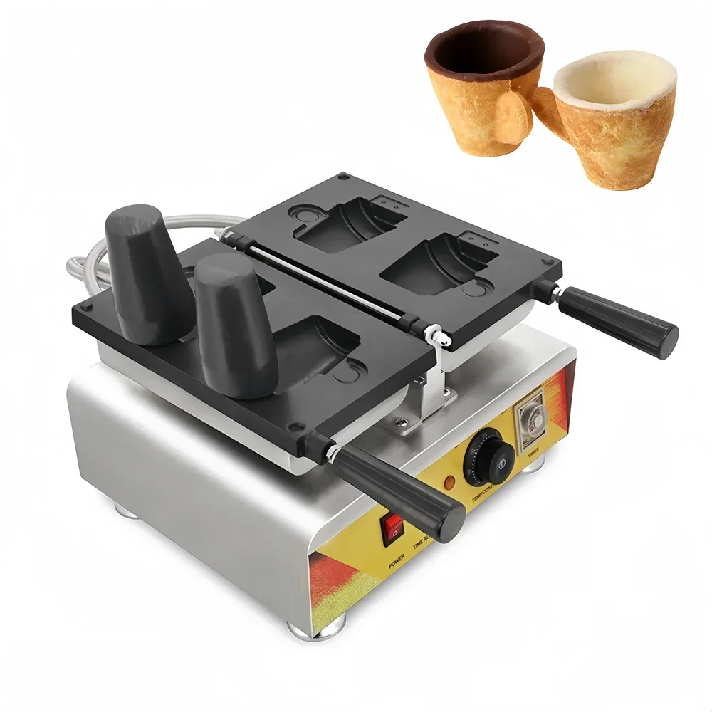 Mug Biscuit Cookie Ice Cream Milk Tea Cup Waffle Maker Machine Edible Coffee Cups Making Machine
