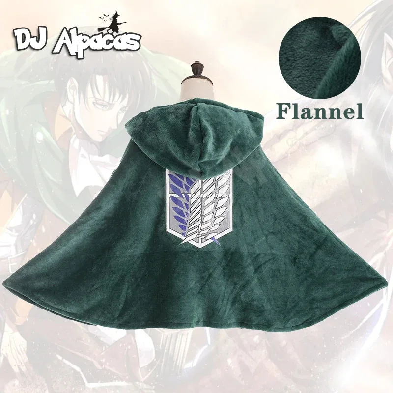 Attaque sur Titan couverture Cape Shingeki No Kyojin enquête Corps Cape Cosplay Cape flanelle Cosplay sweat à capuche Cosfam