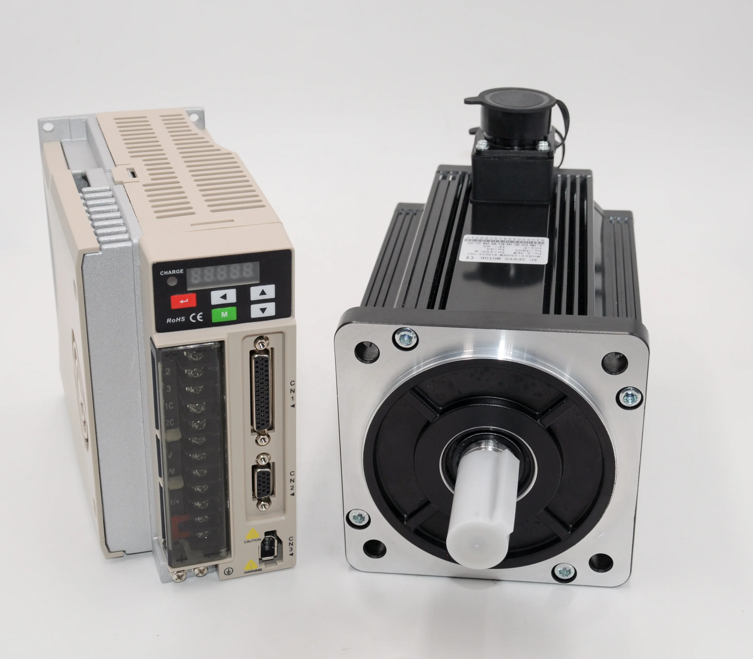 Siheng Motor Facoty High Torque Nema52 Hybrid Motor130mm 3KW  15Nm 220VAC Servo Motor and Controller for CNC Router