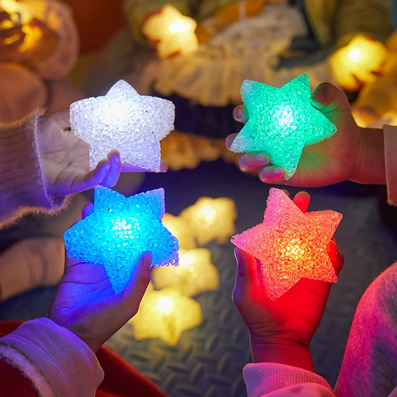 

Светодиодный портативный ночник-звезда, очаровательные рождественские огни, светильник с противоскользящим ремешком для танцевальных выступлений, сцены, фотосессий