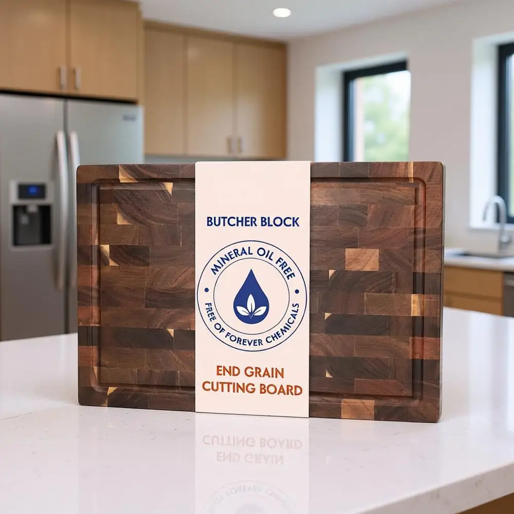 

Разделочная доска из дерева акации толщиной 1,5, 16 x 11, состояние с воском, льняным семенем и лимоном