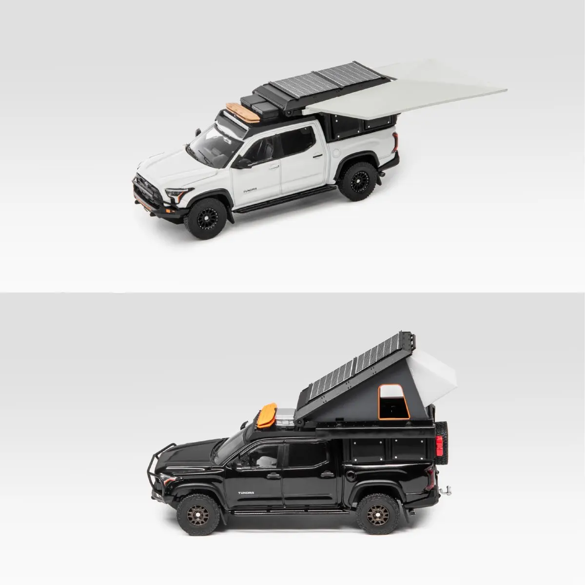 GCD 1:64 Toyota Tundra American Full-Size Pickup Camping Offroad Modified Alloy Diecast Model Car Collectible Ornament Gift