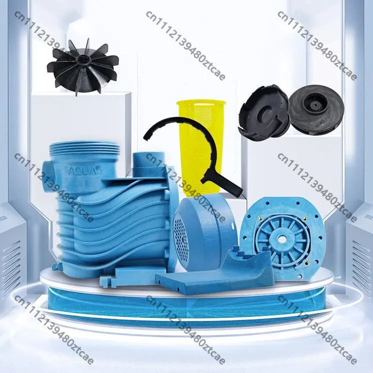 universal-pool-pump-repair-parts-strainer-basket-clear-lid-union-impeller-casing-wrench-mechanical-water-seal