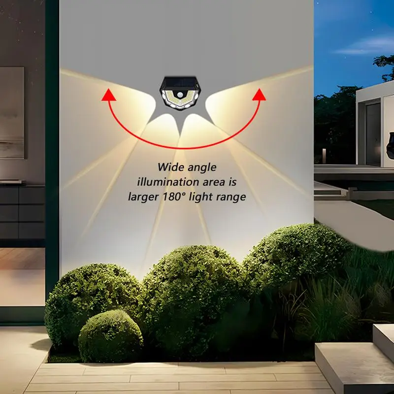 

Outdoor Solar Wall Lights Waterproof Solar Wall Lanterns Body Induction Lighting Garden Decoration For Camping Driveway Walkway