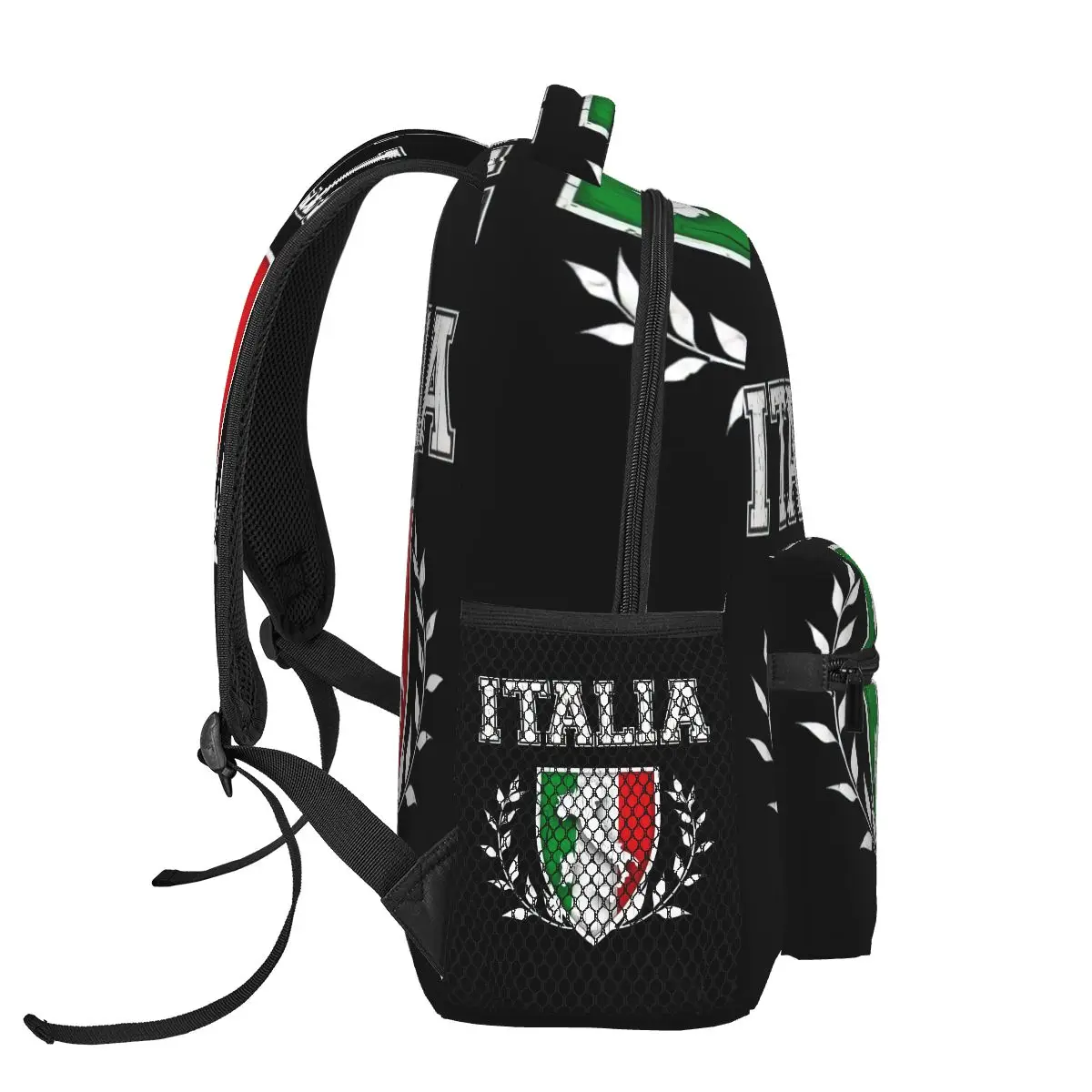 Italia Italy Italian Flag Casual Backpack Unisex Students Leisure Travel Computer Backpack