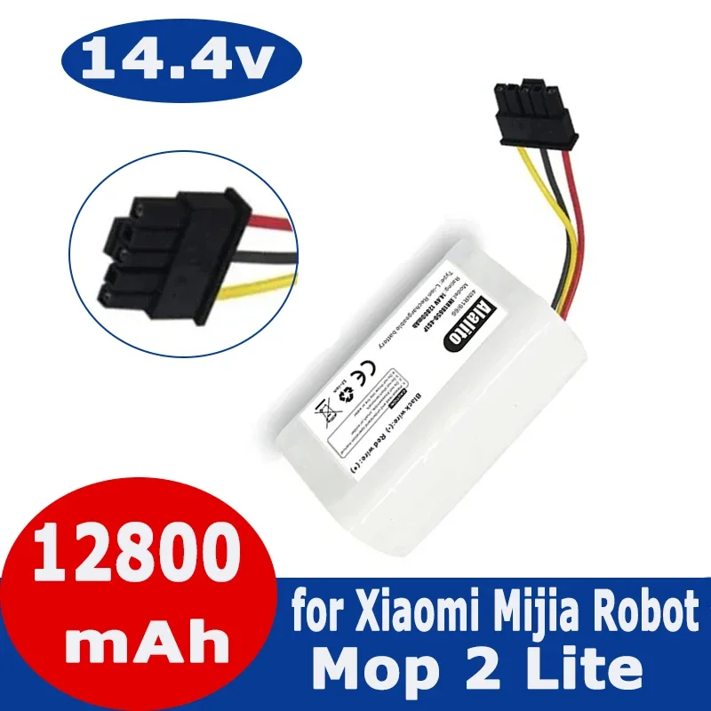 Battery Pack Parts for for Xiaomi Mijia Mop 2 Lite Robot Vacuum Cleaner Parts MJSTL New Battery Replacement