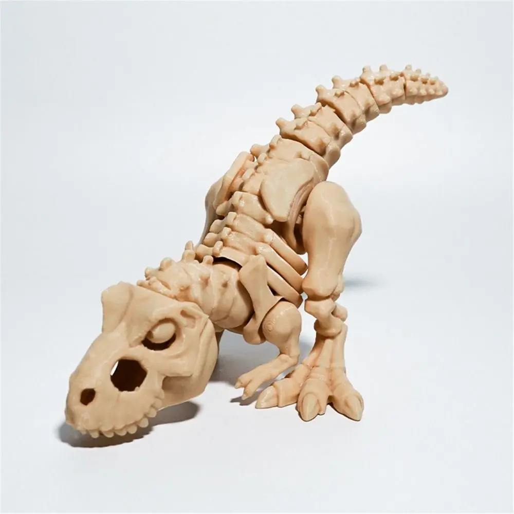 Figuras de animales impresas en 3D de Tiranosaurio Rex, PETG, adornos de dinosaurio multiarticulados Shapeshift, esqueleto de dinosaurio coleccionable