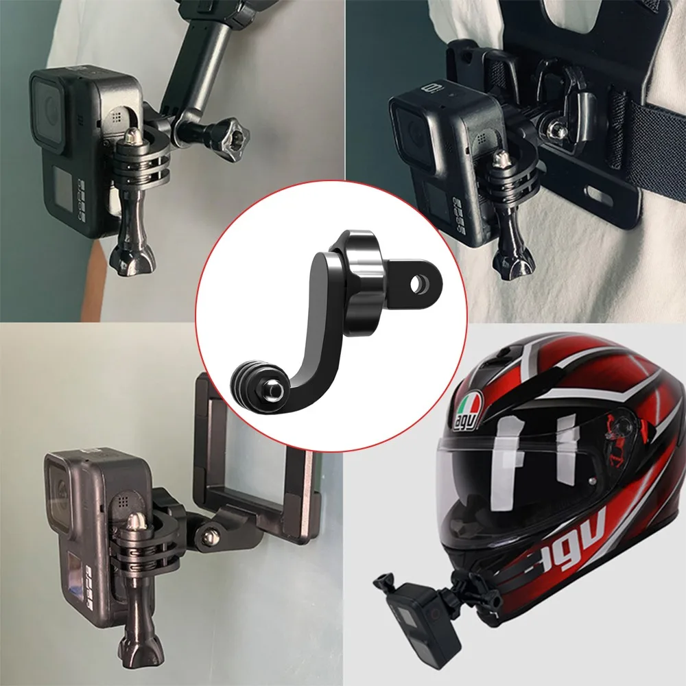 Universal SJCAM Adapter Bracket Vertical Bracket Adapter Action Camera Accessories Chin Mount Holder Motorcycle Helmet