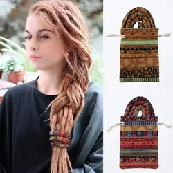 Bendable Spiral Dreadlocks Hair Ties Long Hair Headbands Ponytail Holders Ethnic Hair Band Rope for Women Girl Style Accessories