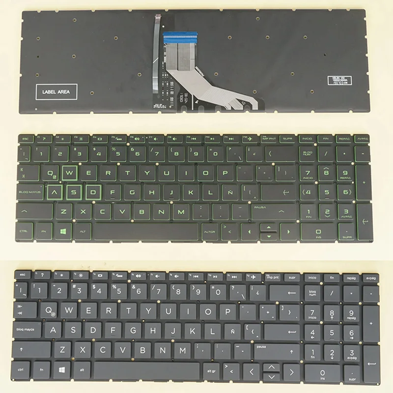 LA Spanish Keyboard for HP 15- ec0009ns ec0010ns ec0061la ec0063la ec1000 ec1000ns ec1001ns ec1002ns ec1003ns ec1004ns Backlit