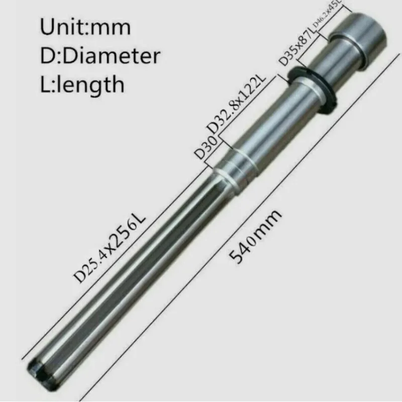 1PC For Bridgeport Milling Machine Shaft Spindle Taiwan Rocker R8 Vertical Mill Part