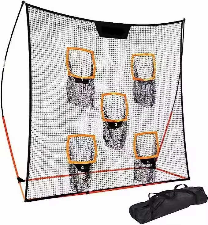 1 entraînement lancer cible pratique avec 5 cibles lancer filet but de football filet de Baseball 2025