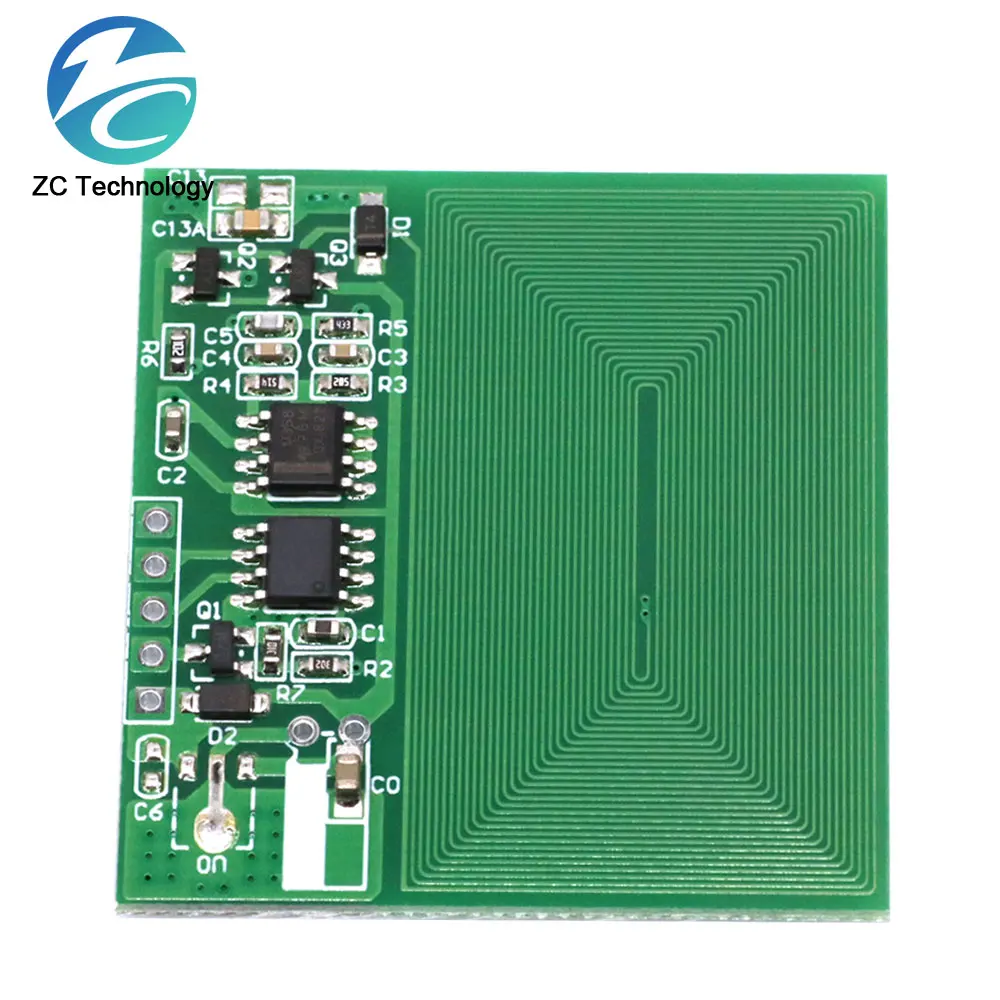 3.3-5V RFID Card Reader Module 125khz Card Reader Built-in Antenna RF Module UART Serial Output Super RDM6300
