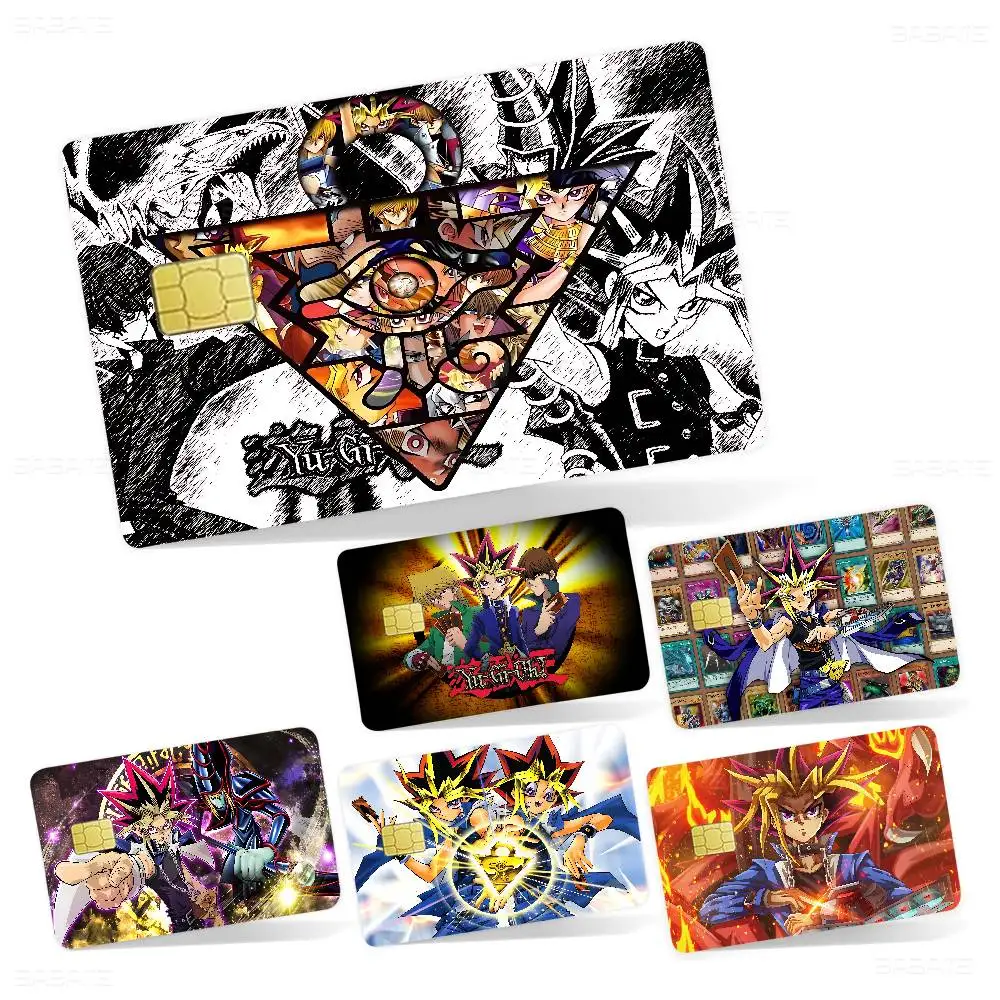 Y-Yu-Gi-Oh Anime Anmie Sticker Film Skin Cover for Credit Card Debit Bank Card Front