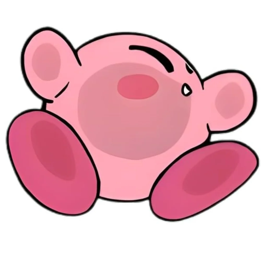 Picture 5: Cute Kirby Vinyl Sticker, Peeking Car Decals, Funny Stickers - Anime Stickers - Waterproof Bumper Sticke