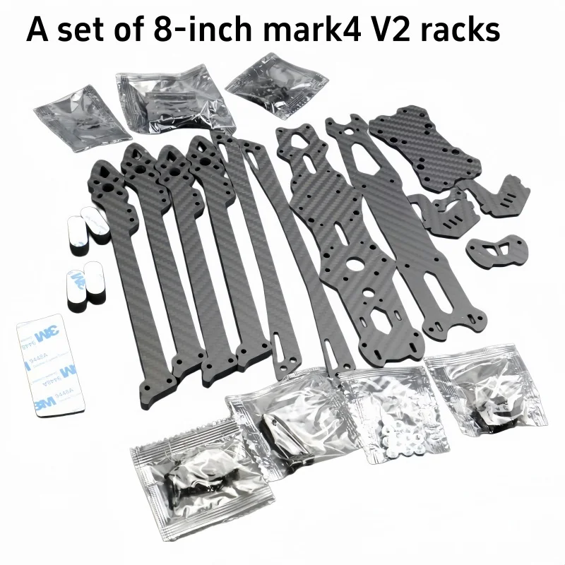 Mark4 V2 Mark 4 7inch 295mm / 8inch 367mm / 9inch 387mm / 10inch 427mm 3K Full Carbon Fiber TrueX Frame for FPV Camera Kit Done