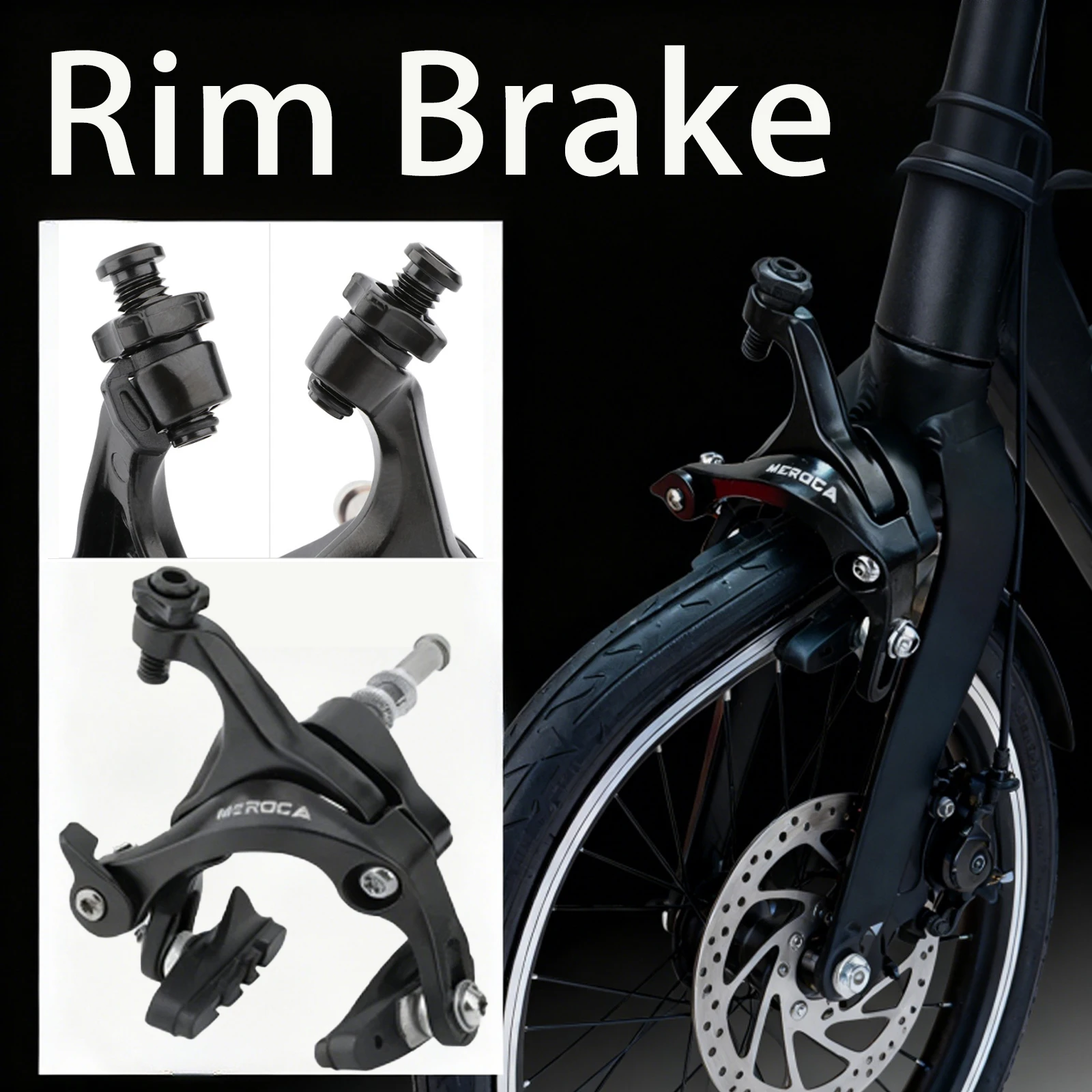 

MEROCA Ободной тормозной суппорт из алюминиевого сплава V C Тормоза Двойные шарнирные суппорты Задний передний комплект Легкий велосипед для шоссейного велосипеда Bmx