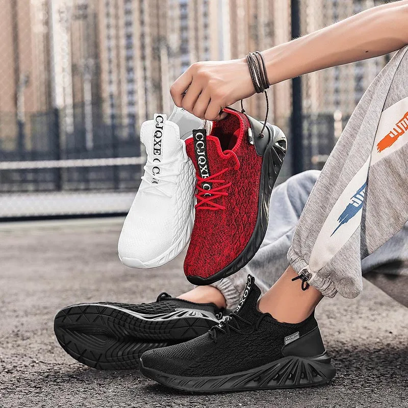 

New ultra-light sports running shoes for men soft sole casual outdoor cushioning jogging shoes fashionable boys and teenagers 46