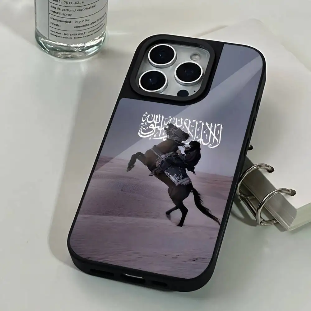 حافظة هاتف I-Imam H-Hussain S-Shia Ali لهاتف iPhone 14,16,15,13,17,12,Plus,Pro,Max Magnetic لغطاء Magsafe بلوري #3